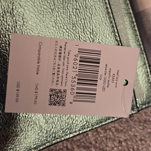 Kate Spade Lucy Seawater Medium L-zip Wristlet - Picture 3 of 6